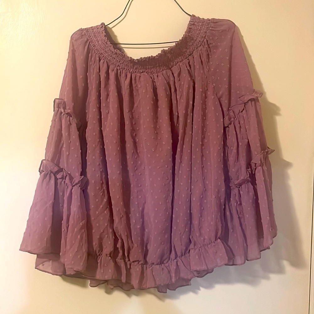 Blush colored blouse 🌸